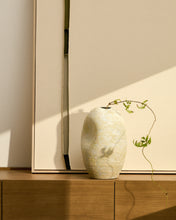 Load image into Gallery viewer, Medira ecru and yellow ceramic vase 32.5cm - image 5