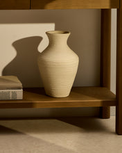Load image into Gallery viewer, Pria beige papier-mâché vase 36cm - image 5