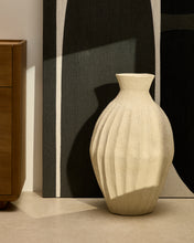 Load image into Gallery viewer, Arquena beige papier-mâché vase 67cm - image 3