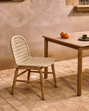 Load image into Gallery viewer, Alipa chair in FSC 100% solid acacia wood and ecru rope cord - image 6