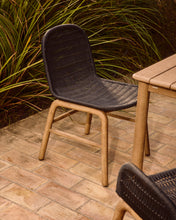 Load image into Gallery viewer, Alipa chair in FSC 100% solid acacia wood and dark grey rope cord - image 5