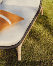 Load image into Gallery viewer, Alipa double sun lounger in FSC 100% solid acacia wood and dark grey rope cord - image 6