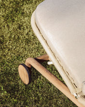Load image into Gallery viewer, Alipa sun lounger in FSC 100% solid acacia wood and ecru rope cord - image 5