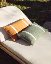 Load image into Gallery viewer, Daila orange 100% PET cushion cover with Ikat graphic 30 x 50cm - image 3