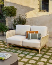 Load image into Gallery viewer, Alipa 2-seater sofa in solid acacia wood and ecru rope cord 165 cm FSC 100% - image 3