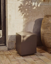Load image into Gallery viewer, Rustella side table in brown concrete 35 x 35cm - image 3