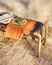 Load image into Gallery viewer, Sareli orange wool blend blanket 130 x 170cm - image 3