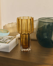Load image into Gallery viewer, Cristila orange glass vase 30cm - image 3