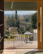 Load image into Gallery viewer, Atrani stackable outdoor chair in galvanised steel and taupe rope - image 6