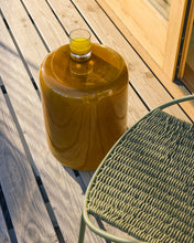 Load image into Gallery viewer, Mesquida outdoor side table in ceramic with glazed mustard finish Ø 35cm - image 2