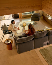 Load image into Gallery viewer, Anarela taupe linen 3-seater modular sofa with removable cover 270cm FSC Mix Credit - image 5
