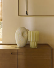 Load image into Gallery viewer, Cristila yellow glass vase 25cm - image 3