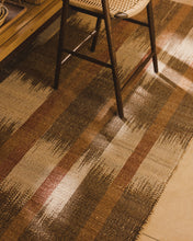 Load image into Gallery viewer, Domira jute rug with multicoloured ikat graphic 200 x 300 cm - image 2