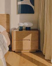 Load image into Gallery viewer, Idela table lamp in smoked glass and black marble Ø26 cm UK adapter - image 3