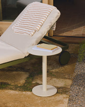Load image into Gallery viewer, Asinara ecru aluminium side table Ø40 cm - image 5
