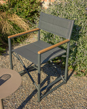 Load image into Gallery viewer, Tisno outdoor folding chair in graphite aluminium and grey texteline - image 7