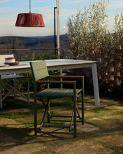 Load image into Gallery viewer, Tisno outdoor folding chair in green aluminium and green texteline - image 7