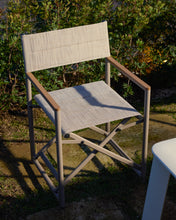Load image into Gallery viewer, Tisno outdoor folding chair in taupe aluminium and taupe texteline - image 7