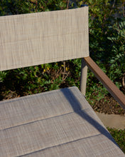 Load image into Gallery viewer, Tisno outdoor folding chair in taupe aluminium and taupe texteline - image 8