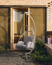 Load image into Gallery viewer, Livadi hanging armchair in steel and taupe rope cord - image 6