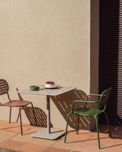 Load image into Gallery viewer, Brai outdoor table in taupe galvanised steel 70 x 70cm - image 3