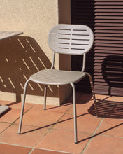 Load image into Gallery viewer, Brai stackable outdoor chair in taupe galvanised steel - image 4