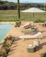Load image into Gallery viewer, Milna beige parasol with central pole and graphite steel structure Ø300cm - image 10