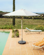 Load image into Gallery viewer, Milna beige parasol with central pole and taupe steel structure Ø300cm - image 10