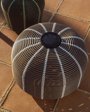 Load image into Gallery viewer, Garoina outdoor solar LED table lamp in taupe synthetic rattan Ø50cm - image 5