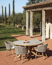 Load image into Gallery viewer, Lidario outdoor chair in wood-effect aluminium and taupe synthetic rope cord - image 5