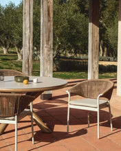 Load image into Gallery viewer, Zuara chair in ecru aluminium and brown synthetic rope cord - image 5