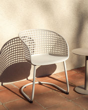 Load image into Gallery viewer, Tenaro beige plastic outdoor chair with steel structure - image 5