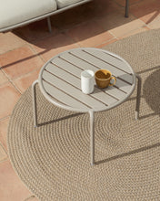 Load image into Gallery viewer, Joncols outdoor side table in aluminium with taupe painted finish Ø 60cm - image 3