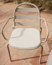 Load image into Gallery viewer, Joncols stackable outdoor chair in aluminium with taupe painted finish - image 8