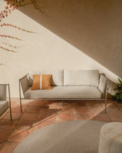 Load image into Gallery viewer, Zivia 2-seater outdoor sofa in ecru rope cord and taupe galvanised steel 178cm - image 5