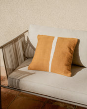 Load image into Gallery viewer, Daila orange 100% PET cushion cover with Ikat graphic 50 x 50cm - image 2