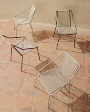 Load image into Gallery viewer, Zivia stackable outdoor chair in ecru rope cord and taupe galvanised steel - image 6