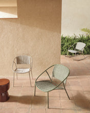Load image into Gallery viewer, Atrani rocking chair in galvanized steel and green rope - image 6