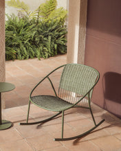 Load image into Gallery viewer, Atrani rocking chair in galvanized steel and green rope - image 5