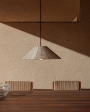 Load image into Gallery viewer, Saranella lampshade for outdoor ceiling lamp in light grey synthetic rattan Ø 50cm - image 3