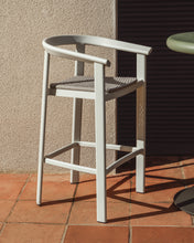 Load image into Gallery viewer, Erice stool in aluminium and ecru rope cord 65cm - image 5