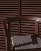 Load image into Gallery viewer, Erice stool in aluminium and brown rope cord 65cm - image 6