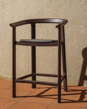 Load image into Gallery viewer, Erice stool in aluminium and brown rope cord 65cm - image 5