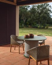Load image into Gallery viewer, Olbia chair in synthetic rattan and FSC 100% solid teak wood - image 6