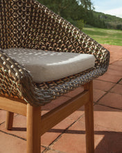 Load image into Gallery viewer, Olbia chair in synthetic rattan and FSC 100% solid teak wood - image 7