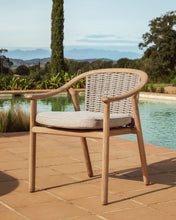 Load image into Gallery viewer, Elunda stackable outdoor chair in solid teak wood FSC 100% - image 5
