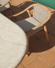 Load image into Gallery viewer, Elunda stackable outdoor chair in solid teak wood FSC 100% - image 9