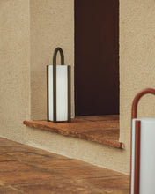 Load image into Gallery viewer, Leros large portable table lamp in green polyethylene and steel - image 8