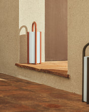 Load image into Gallery viewer, Leros large portable table lamp in terracotta polyethylene and steel - image 9