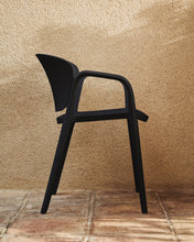 Load image into Gallery viewer, Ania stackable outdoor chair in black - image 6